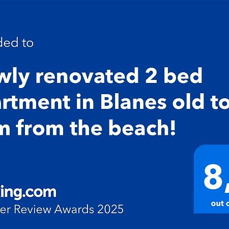 2 Bedroom Large Modern Apartment In Blanes Old Town 50M From The Beach! Zewnętrze zdjęcie