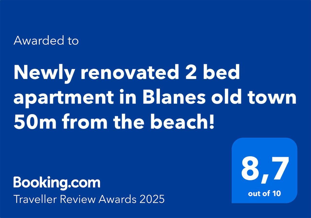 2 Bedroom Large Modern Apartment In Blanes Old Town 50M From The Beach! Zewnętrze zdjęcie